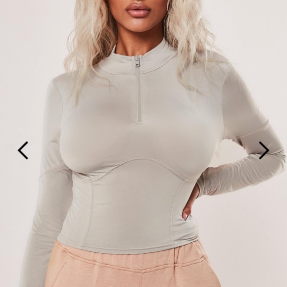 Missguided Tops - Corset zip shirt